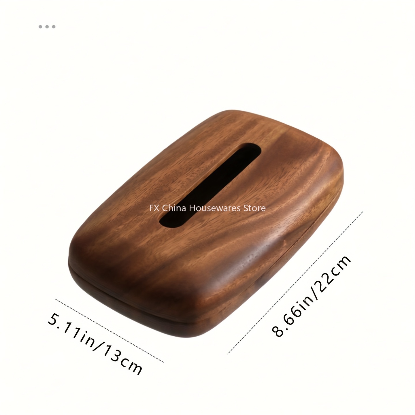 Walnut Wood Tissue Box Cover H - Agar Tissue Culture review and price